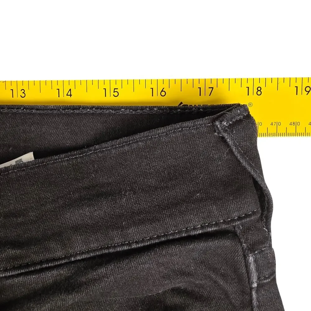 True Religion Mens Ricky Jean 34x33 Straight Flap SN Black